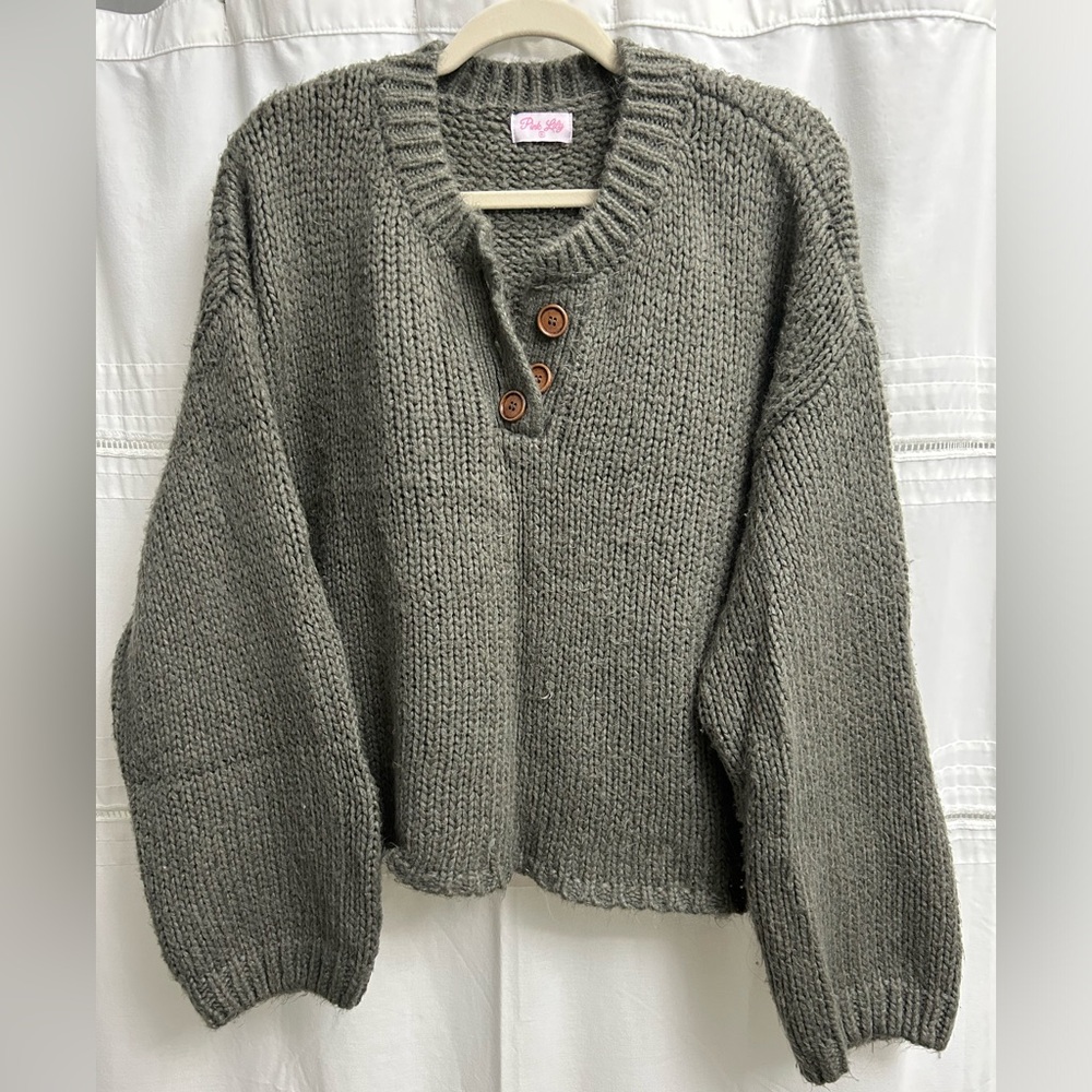 Cropped Knit Sweater